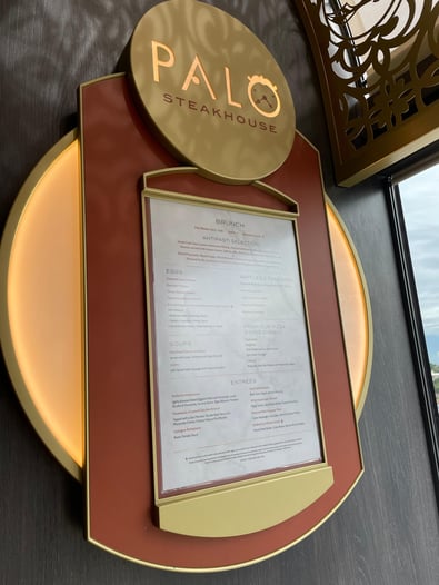 Palo Menu Signage